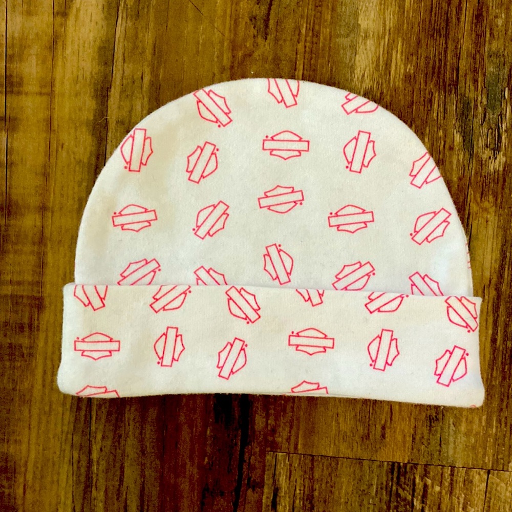 Harley Davidson 3-6 month baby infant hat beanie